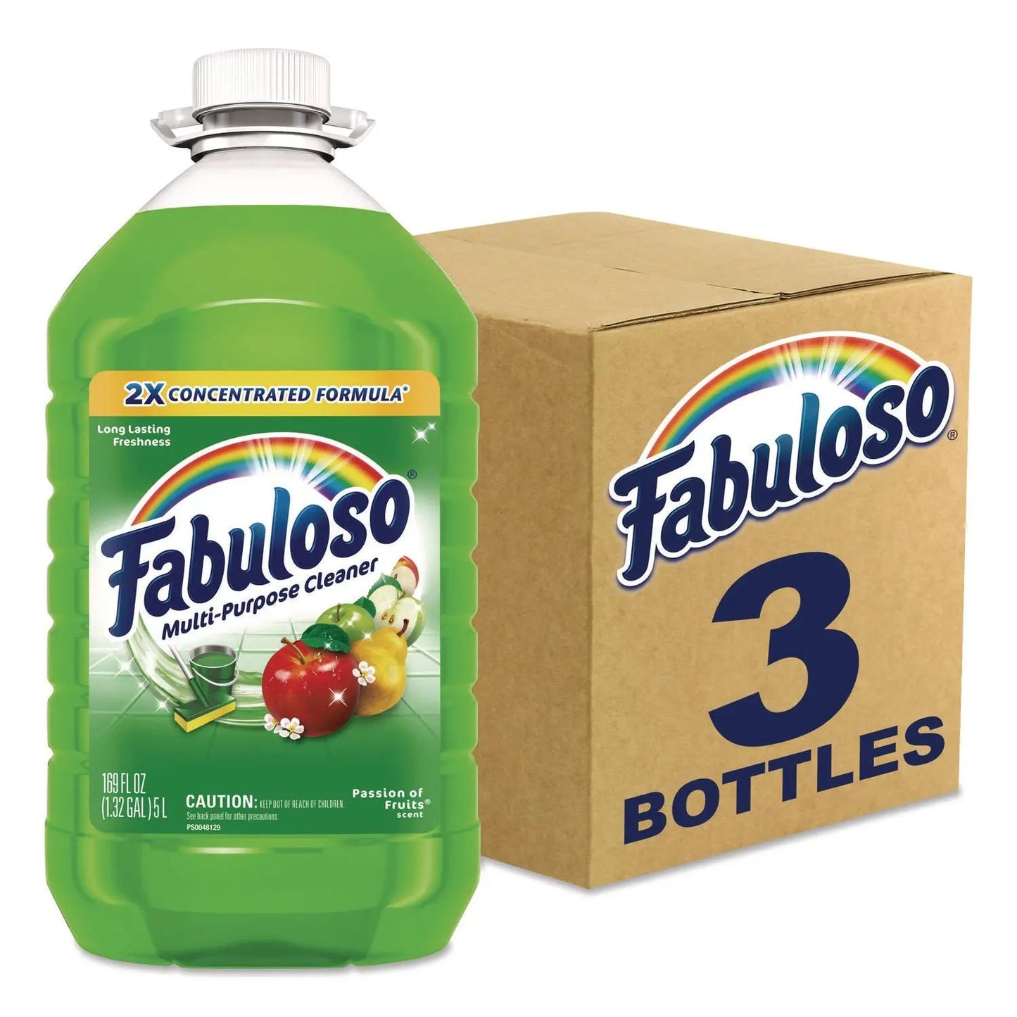 CPC61037887 Multi-Use Cleaner, Passion of Fruits Scent, 169 oz Bottle, 3/Carton Fabuloso