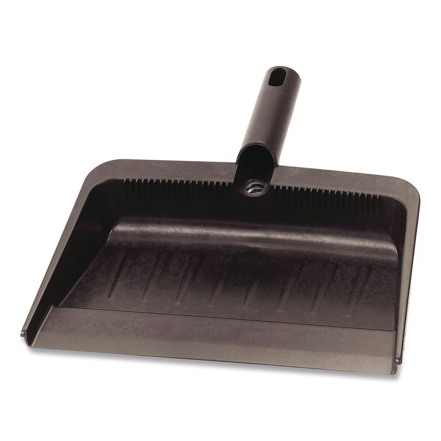 CFS36143703 Flo-Pac Flexible Plastic Dustpan, 8 x 12, Plastic, Black