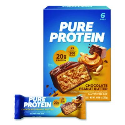 BCBNRN13805 Pure Protein Bar, Chocolate Peanut Butter, 1.76 Oz Bar, 6/box