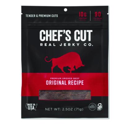 CHUCCR00500 Real Steak Jerky, Original Recipe, 2.5 Oz Bag CHEF'S CUT REAL JERKY CO.
