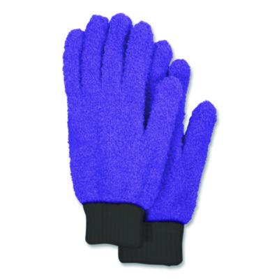 CH7TU68176 Microfiber Dusting Gloves, Purple with Black Cuffs, 2 Gloves CHAGRINOVATIONS