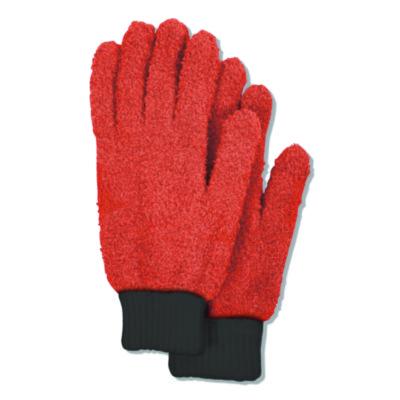 CH7TU68177 Microfiber Dusting Gloves, Coral with Black Cuffs, 2 Gloves CHAGRINOVATIONS
