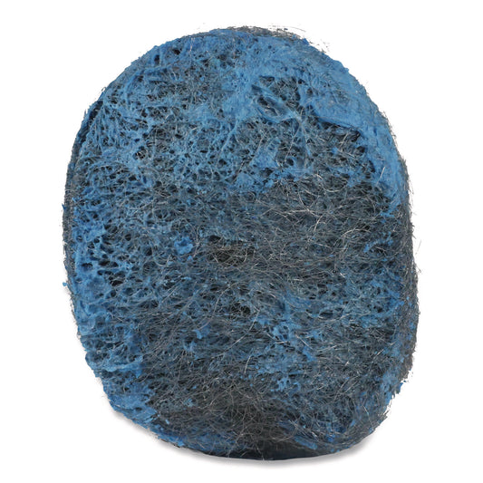 BWKSTWLPAD Steel Wool Soap Pads, 3 x 2.5, Blue, 15 Pads/Box, 12 Boxes/Carton