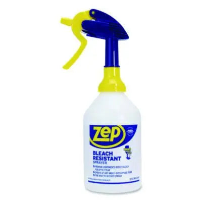 ZPEZUPRO2 Bleach Resistant Sprayer, Fits 32 oz Bottles, White/Blue/Gold, 12/Pack ZEP INC.