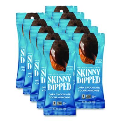 SKUEDT00837 Dark Chocolate Covered Almonds, 1.2 oz Bags, 10/Box WILD THINGS SNACKS