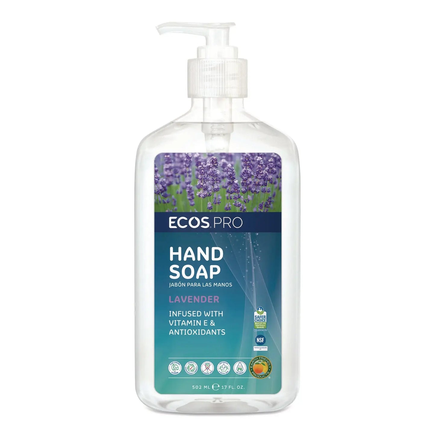 EOPPL96656EA Liquid Hand Soap, Lavender Scent, 17 oz ECOS PRO