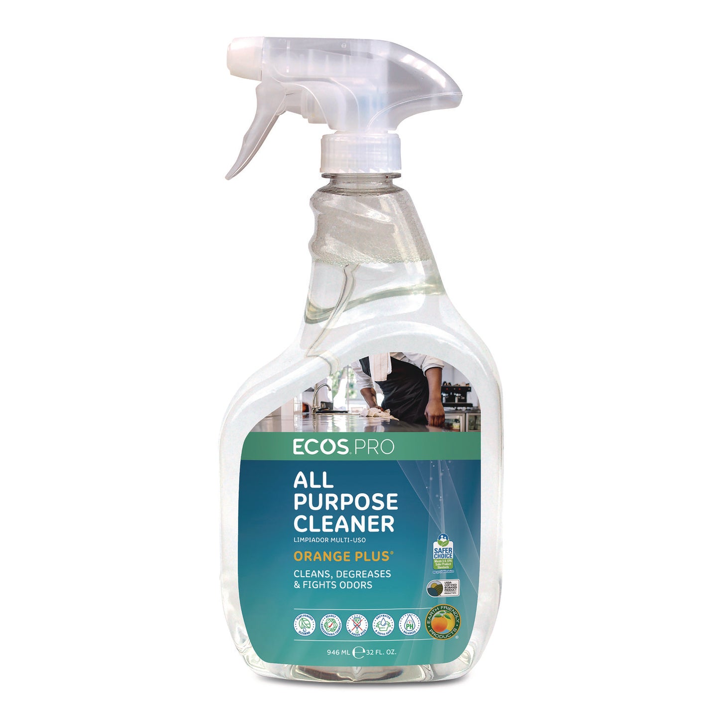 EOPPL97066EA Orange Plus All-Purpose Cleaner and Degreaser, Citrus Scent, 32 oz Spray Bottle