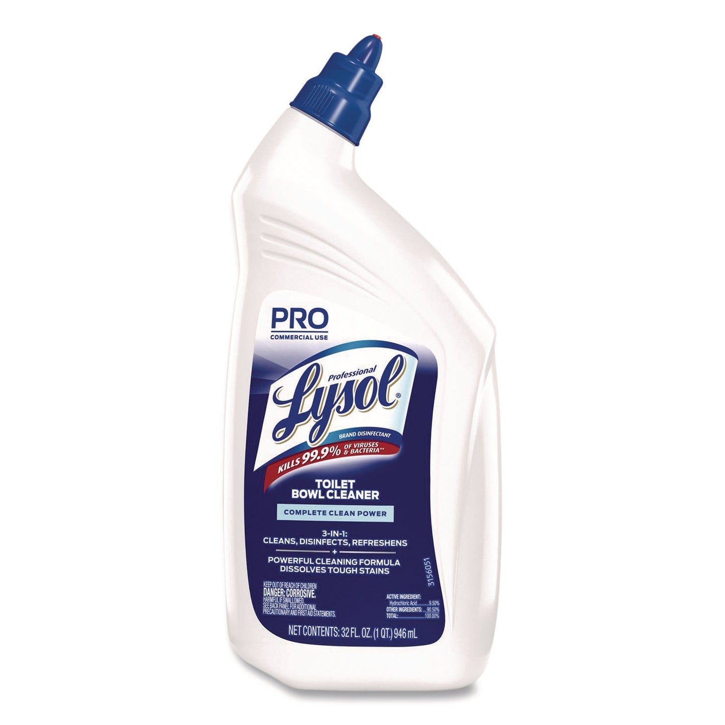 RAC74278EA Disinfectant Toilet Bowl Cleaner, 32 Oz Bottle Professional LYSOL Brand