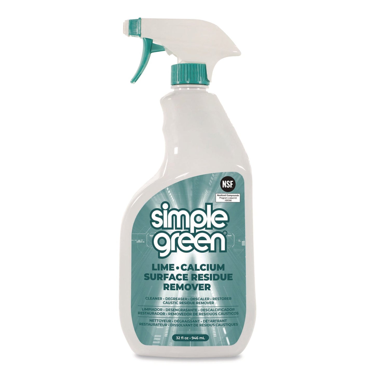 SMP1700032 Lime Calcium Surface Residue Remover, 32 oz Spray Bottle, 12/Carton Simple Green