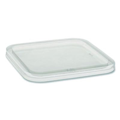 PCT6SFLY EarthChoice Recycled PET Container Lid, for 6" Square RPET Containers, 6.25 x 0.39 x 6.25, Clear, Plastic, 360/Carton