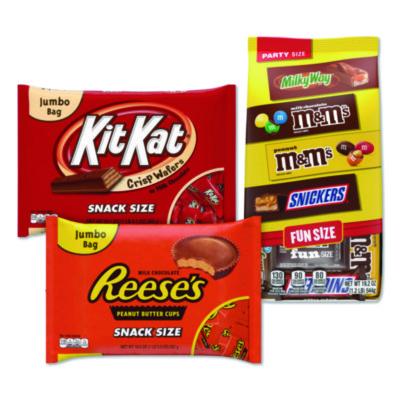GRR60004179 Chocolate Assortment, Assorted Fun and Snack Sizes, 3 Bags/Pack