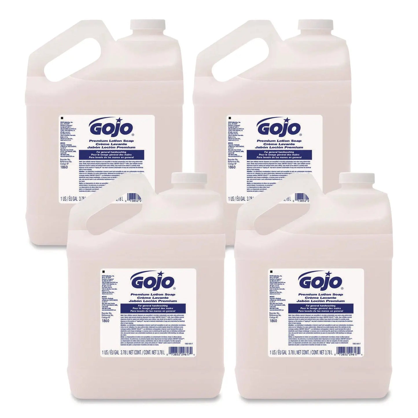 GOJ186004 Premium Liquid Hand Soap Refill, Waterfall Scent, 1 gal GOJO
