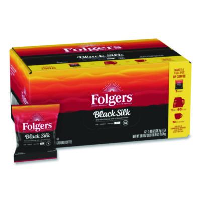 FOL00019 Black Silk Ground Coffee Fraction Pack, 1.4 oz Packet, 42/Carton