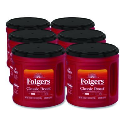 FOL20421CT Coffee, Classic Roast, Ground, 25.9 Oz Canister, 6/carton J.M. SMUCKER CO.