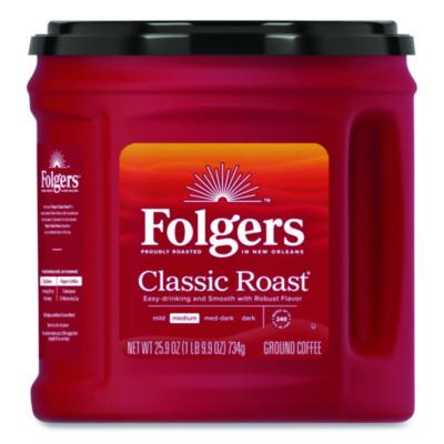 FOL20421EA Coffee, Classic Roast, Ground, 25.9 Oz Canister