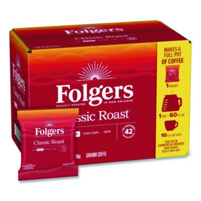 FOL20457 Classic Roast Ground Coffee Fraction Pack, 1.2 oz Packets, 42/Carton J.M. SMUCKER CO.