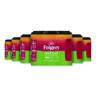 FOL20527CT Half Caff Ground Coffee, 22.6 oz Canister, 6/Carton J.M. SMUCKER CO.