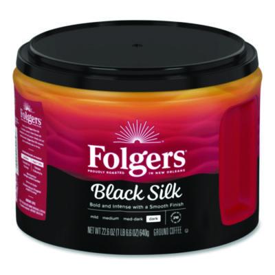 FOL20540 Black Silk Ground Coffee, 22.6 oz Canister