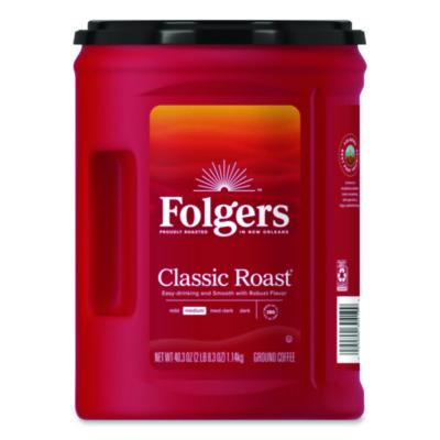 FOL30419EA Classic Roast Ground Coffee, Classic Roast, 40.3 oz Canister