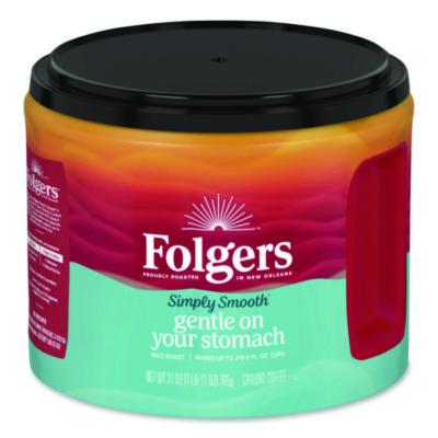 FOL30446 Simply Smooth Ground Coffee, Gentle On Your Stomach, 27 oz Canister J.M. SMUCKER CO.