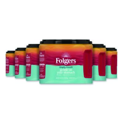 FOL30446CT Simply Smooth Ground Coffee, Gentle On Your Stomach, 27 oz Canister, 6/Carton J.M. SMUCKER CO.