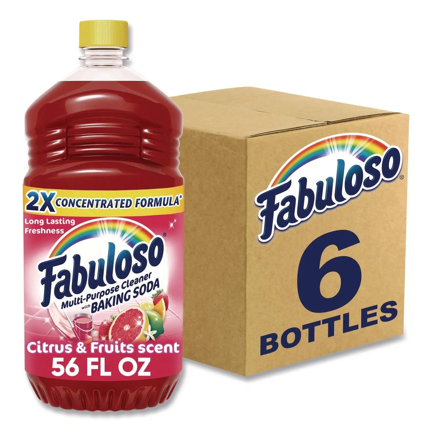 CPC153091 Multi-Use Cleaner, Citrus Scent, 56 oz Bottle, 6/Carton Fabuloso