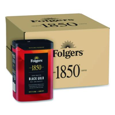 FOL12722 Black Gold Roast Ground Coffee, 12 oz Canister, 6/Carton