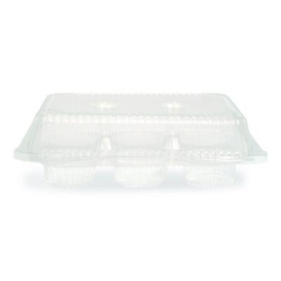 PST18200 Bakery Containers, Muffin/Cupcake, 7.25 x 9.88 x 3.13, Clear, 250/Carton PLASTIFAR SA