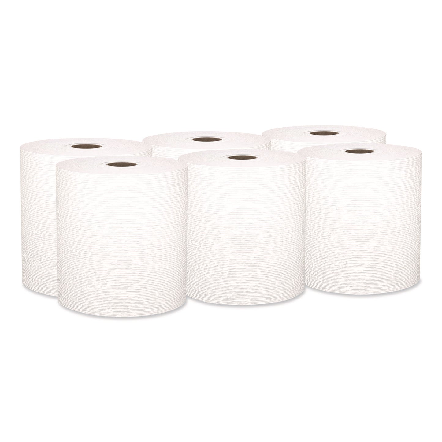 KCC50606 Universal Hard Roll Paper Towels with Premium Absorbency Pockets, 1-Ply, 8" x 600 ft, 1.75" Core, White, 6 Rolls/Carton