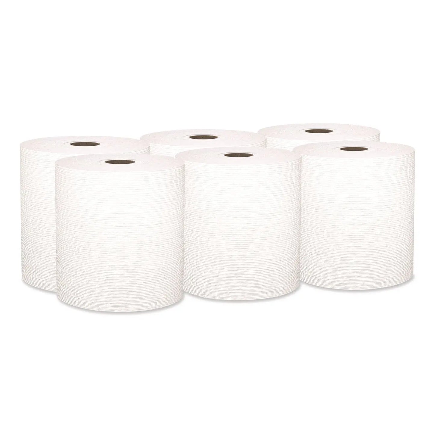 KCC50606 Universal Hard Roll Paper Towels with Premium Absorbency Pockets, 1-Ply, 8" x 600 ft, 1.75" Core, White, 6 Rolls/Carton Kleenex