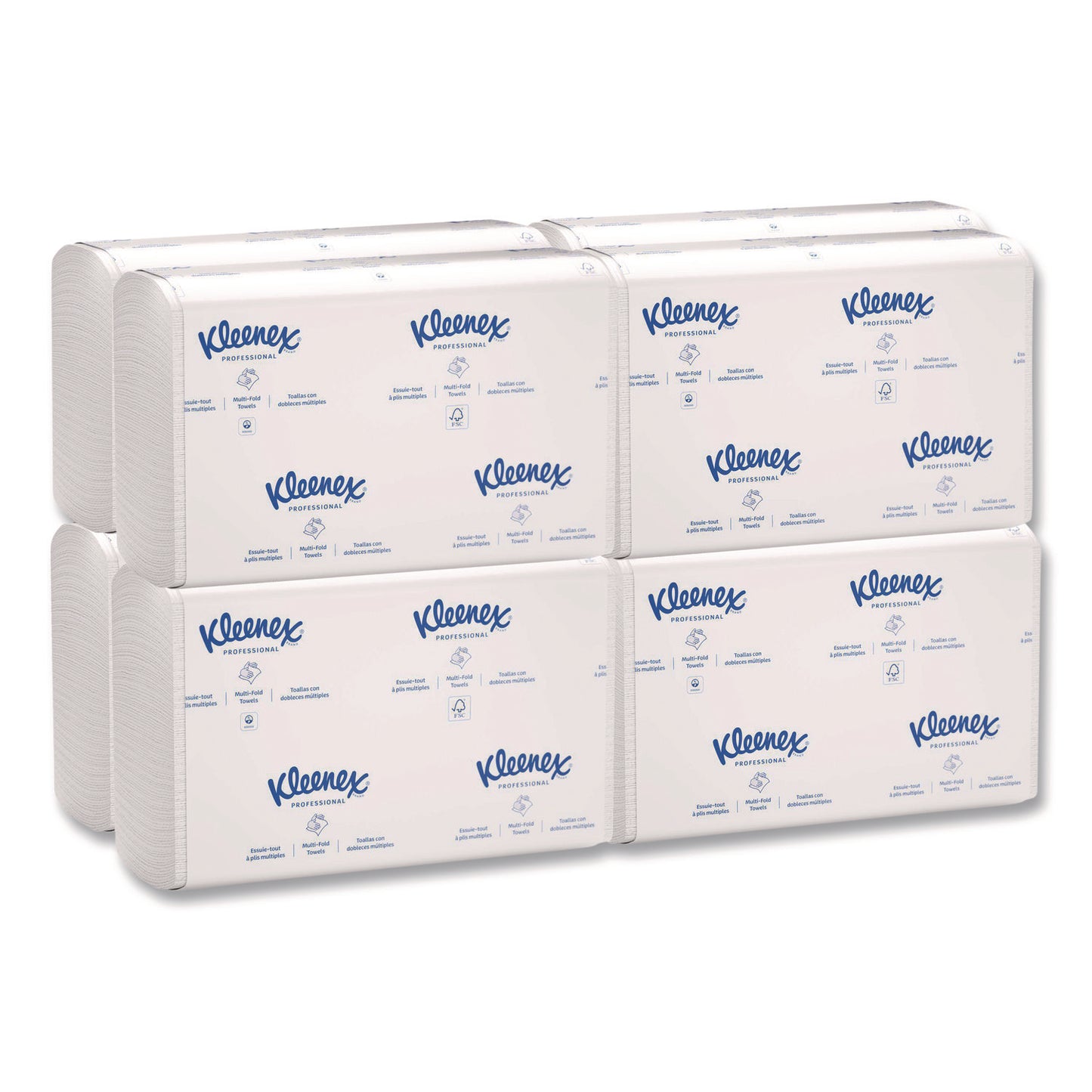 KCC02046 Multi-Fold Paper Towels, Convenience, 9.2 x 9.4, White, 150/Pack, 8 Packs/Carton Kleenex