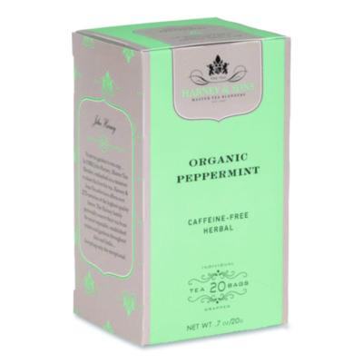 HEYHSF00952 Premium Tea, Organic Peppermint Herbal Tea, Individually Wrapped Tea Bags, 20/box