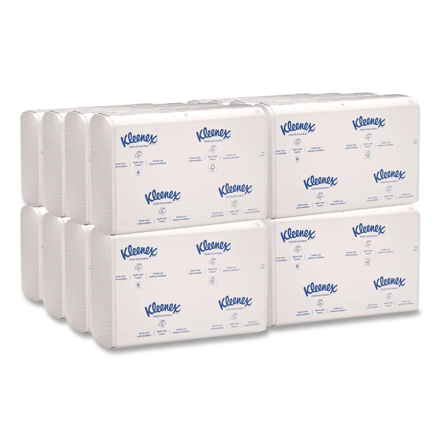 KCC01890 Multi-Fold Paper Towels, 1-Ply, 9.2 x 9.4, White, 150/Pack, 16 Packs/Carton Kleenex