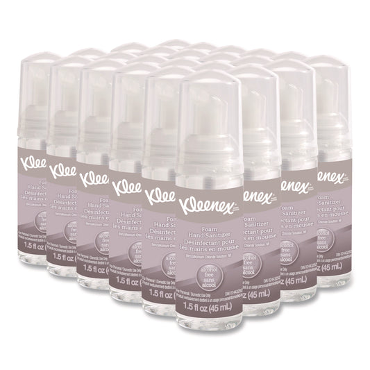 KCC34136 Alcohol-Free Foam Hand Sanitizer, 1.5 Oz Pump Bottle, Unscented, 24/carton