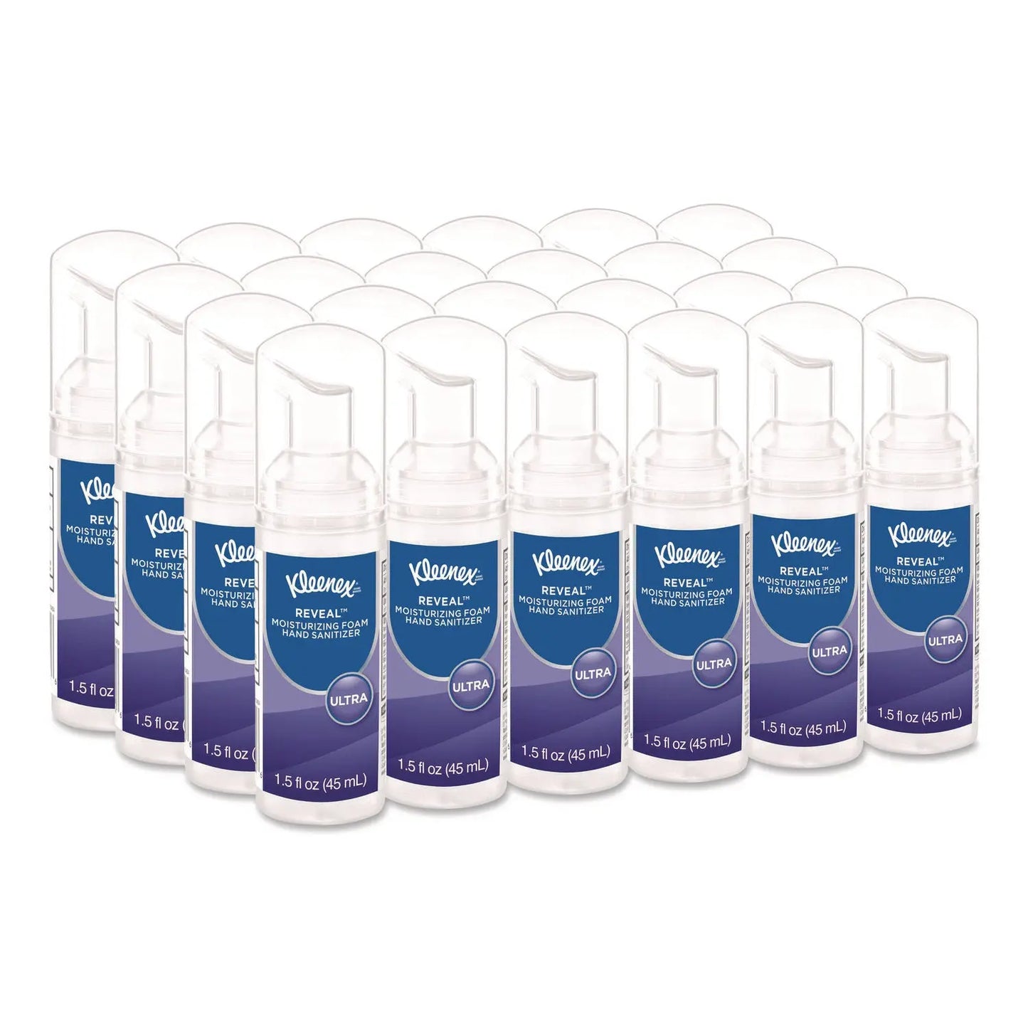 KCC34604 Ultra Moisturizing Foam Hand Sanitizer, 1.5 Oz Pump Bottle, Unscented, 24/carton Kleenex