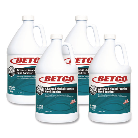 BET7950400 Clario Advanced Alcohol Foaming Sanitizer, 1 gal Bottle, Citrus, 4/Carton
