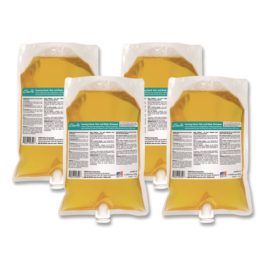 BET7532900 Foaming Hand, Hair and Body Shampoo, Fresh Scent, 1,000 mL, 6/Carton