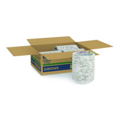 DXESXB12WS Pathways with Soak Proof Shield Heavyweight Paper Bowls, WiseSize, 12 oz, Green/Burgundy, 125/Pack, 4 Packs/Carton DIXIE FOOD SERVICE