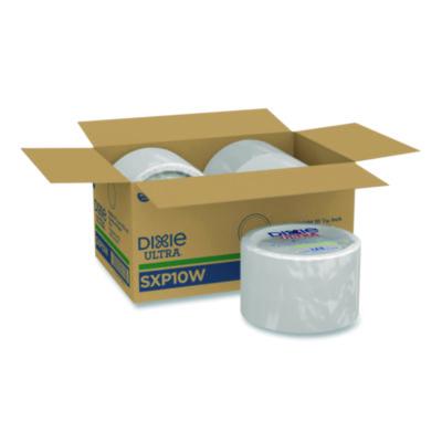 DXESXP10W Heavy-Weight Paper Plates, 10" dia, White, 125/Pack, 4 Packs/Carton