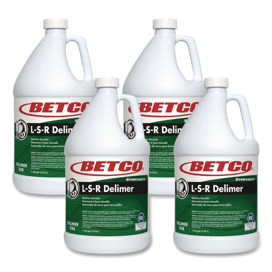 BET2480400 L S R Delimer, Floral Scent, 1 gal Bottle, 4/Carton