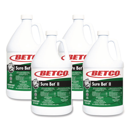 BET3140400 Sure Bet II Foaming Disinfectant, Citrus Scent, 1 gal Bottle, 4/Carton