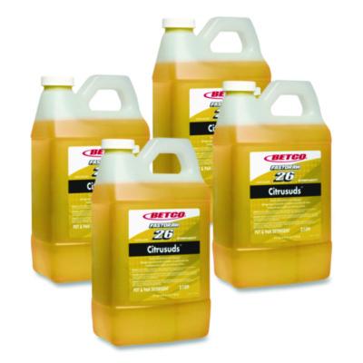 BET21094700 Symplicity Citrusuds FastDraw Manual Dishwashing Detergent, Lemon Scent, 67.6 oz Bottle, 4/Carton BETCO CORPORATION