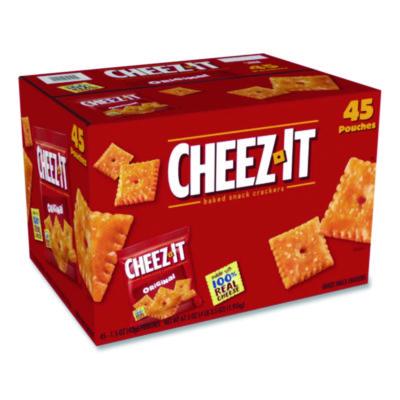 KEB827553 Cheez-It Crackers, Original, 1.5 Oz Pack, 45 Packs/carton KELLOGG'S