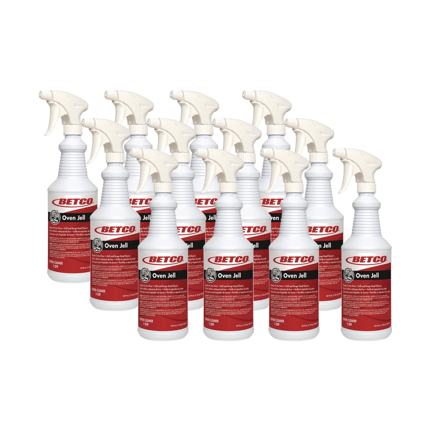 BET1391200 Oven Jell Cleaner, Lemon Scent, 32 oz Bottle, 12/Carton