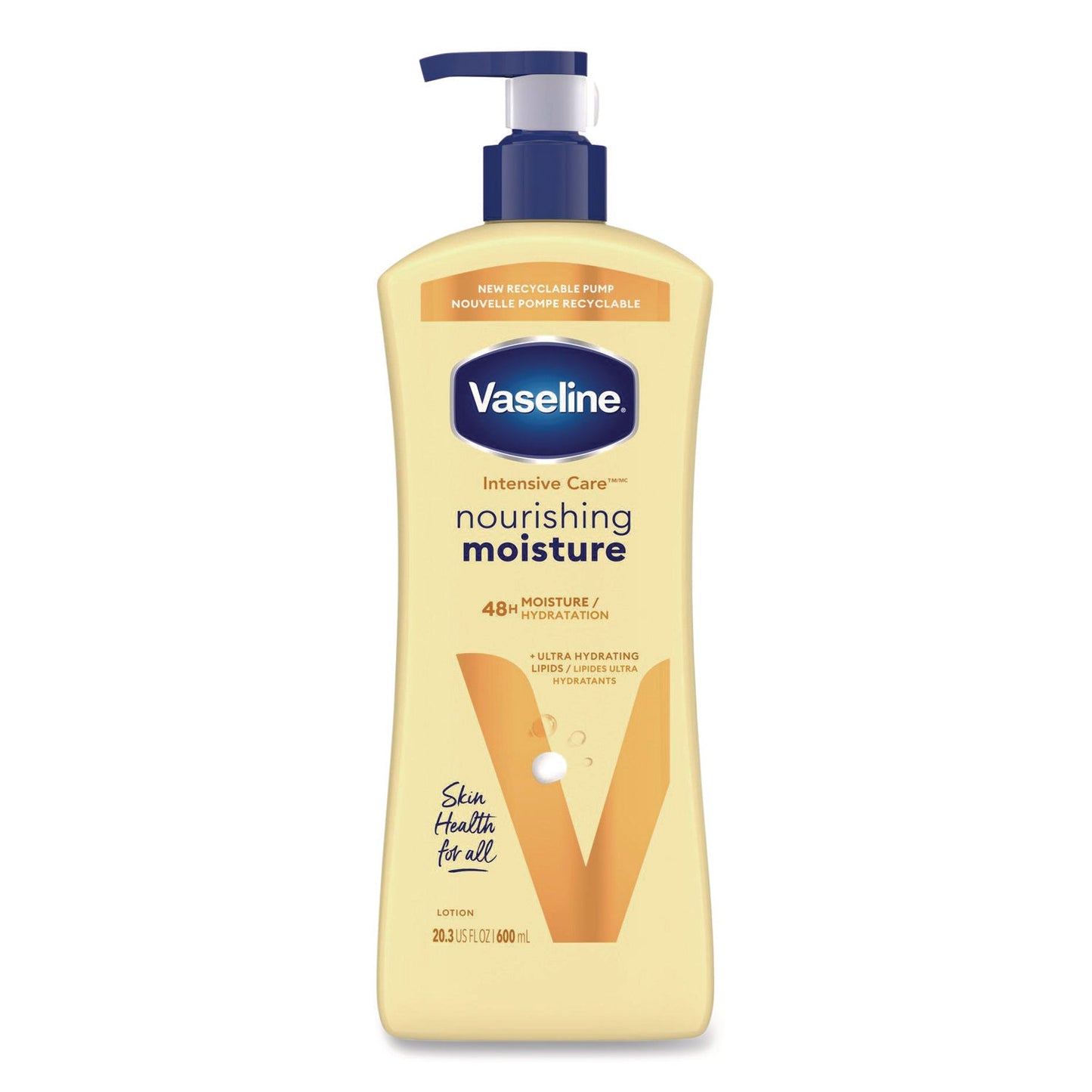 UNI07900EA Intensive Care Nourishing Moisture Body Lotion, 20.3 oz Pump Bottle Vaseline