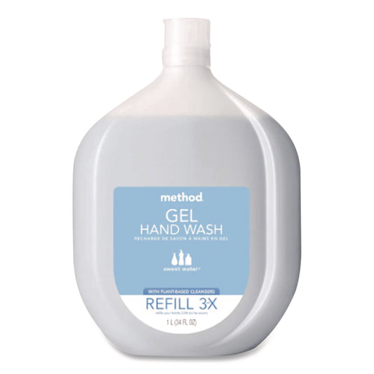 MTH00652 Gel Hand Wash Refill, Sweetwater Scent, 34 oz