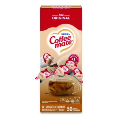 NES35110BX Liquid Coffee Creamer, Original, 0.38 Oz Mini Cups, 50/box NESTLE