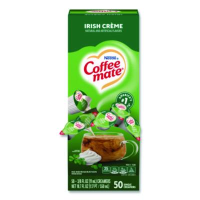 NES35112 Liquid Coffee Creamer, Irish Cream, 0.38 oz Mini Cups, 50/Box