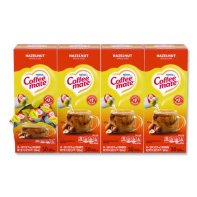 NES35180CT Liquid Coffee Creamer, Hazelnut, 0.38 oz Mini Cups, 50/Box, 4 Boxes/Carton NESTLE