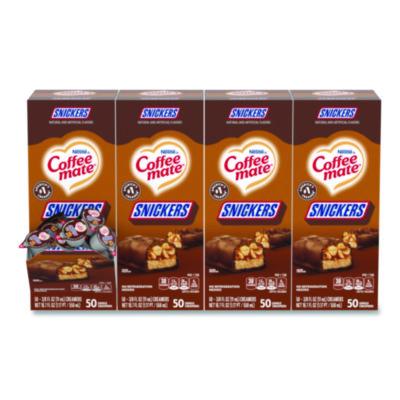 NES61425CT Liquid Coffee Creamer, Snickers, 0.38 oz Mini Cups, 200/Carton NESTLE